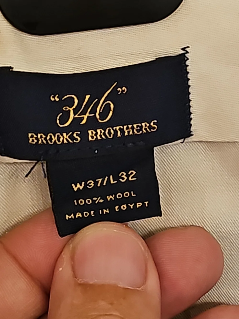 Brooks Brothers 346 Men's 37x32 Gray 100% Wool Flat Front Dress Pants Trousers